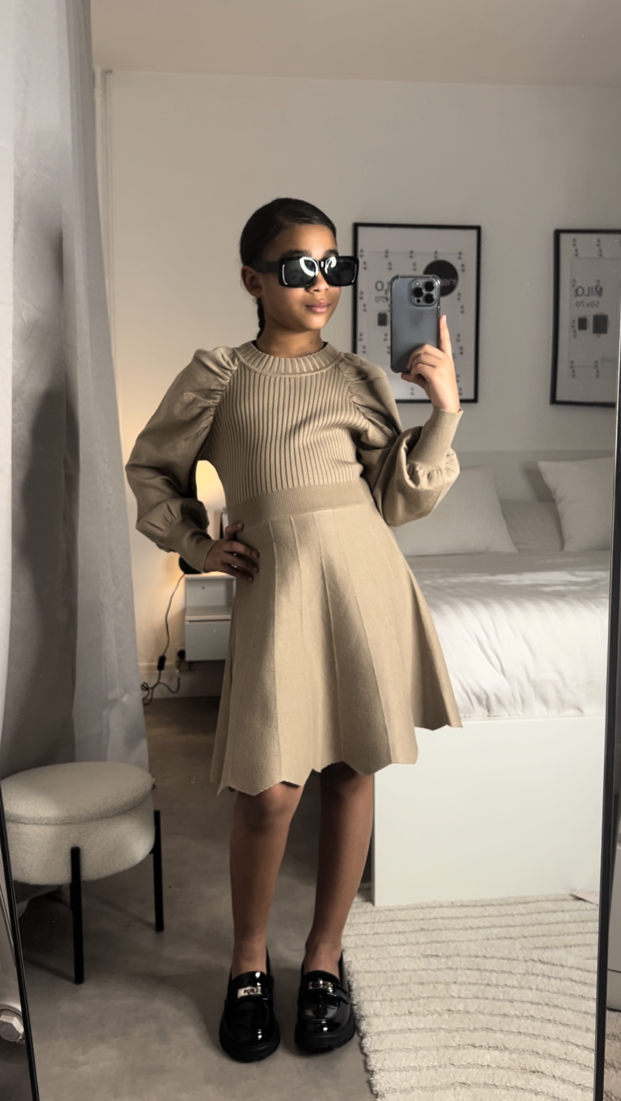 Robe beige - REINA